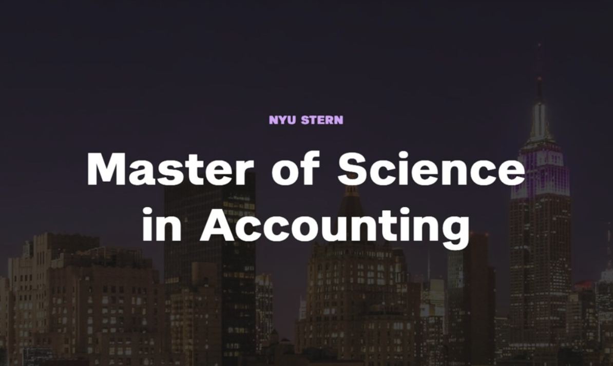 Nyu Masters In Accounting Tuition